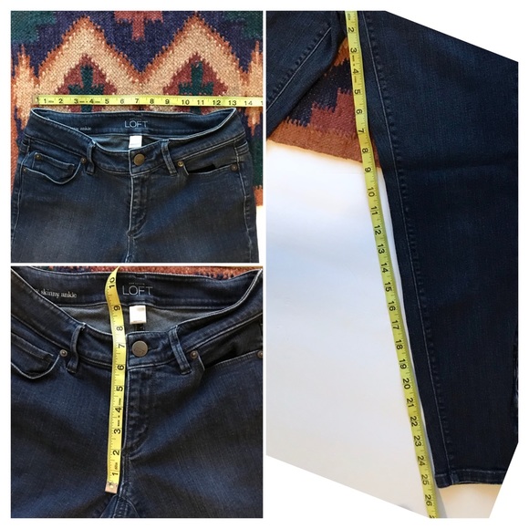 • Loft • Curvy Skinny Ankle denim jeans. Size 2 - Picture 6 of 6